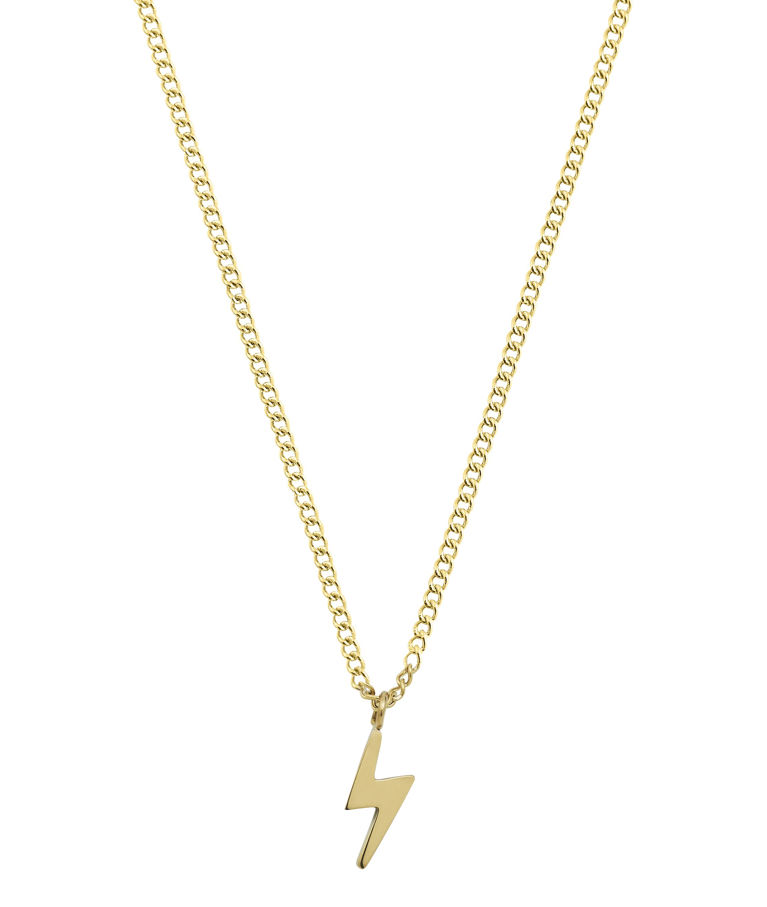 Stålhalsband Lightning Mini gold CC