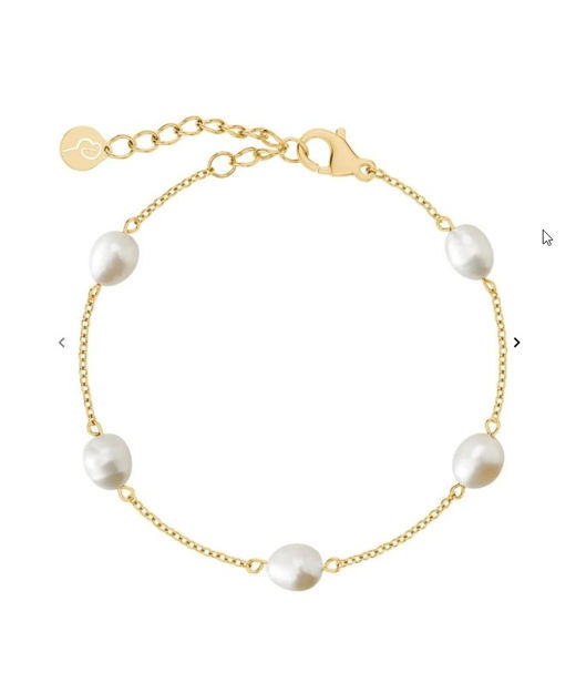Stålarmband Perla Multi gold SU20