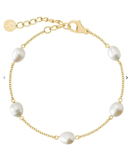 Stålarmband Perla Multi gold SU20