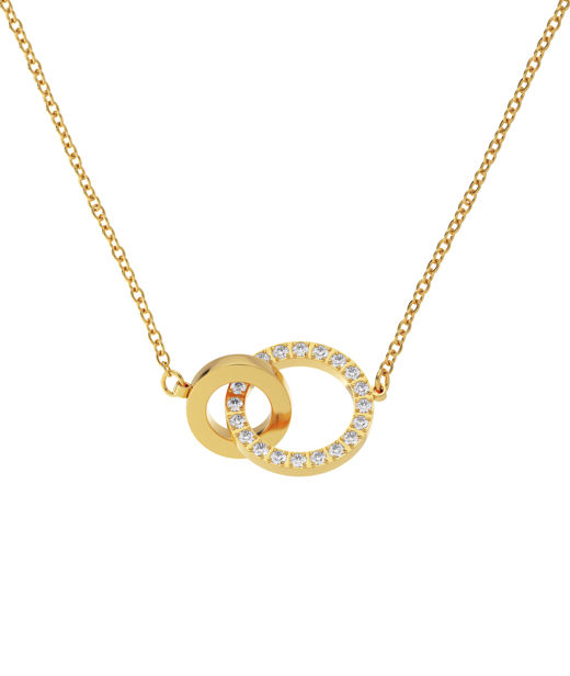 Stålhalsband Eternal Orbit gold CC