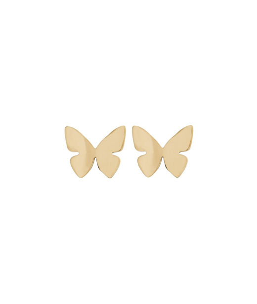 Stålörhänge Papillon stud gold SU21