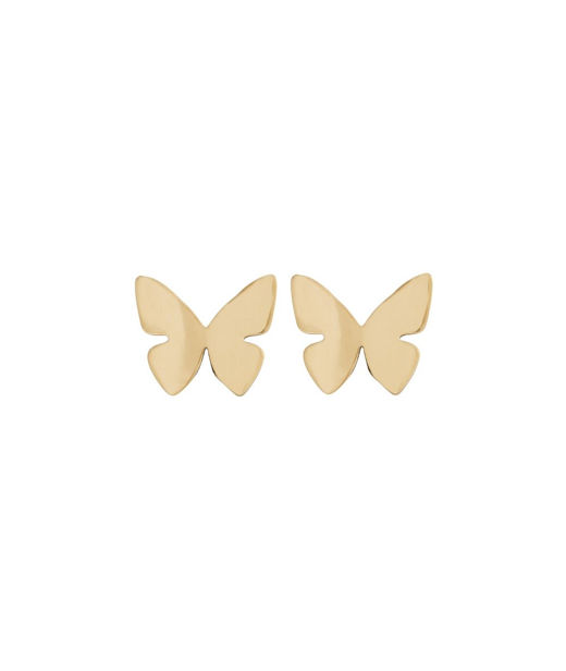 Stålörhänge Papillon stud gold SU21