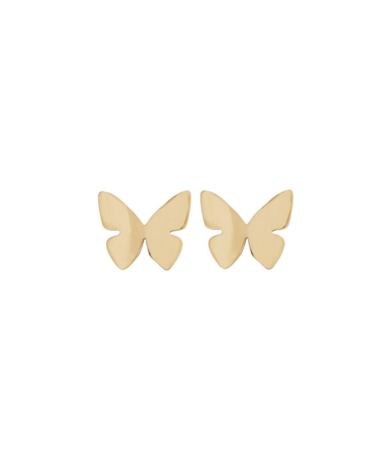Stålörhänge Papillon stud gold SU21
