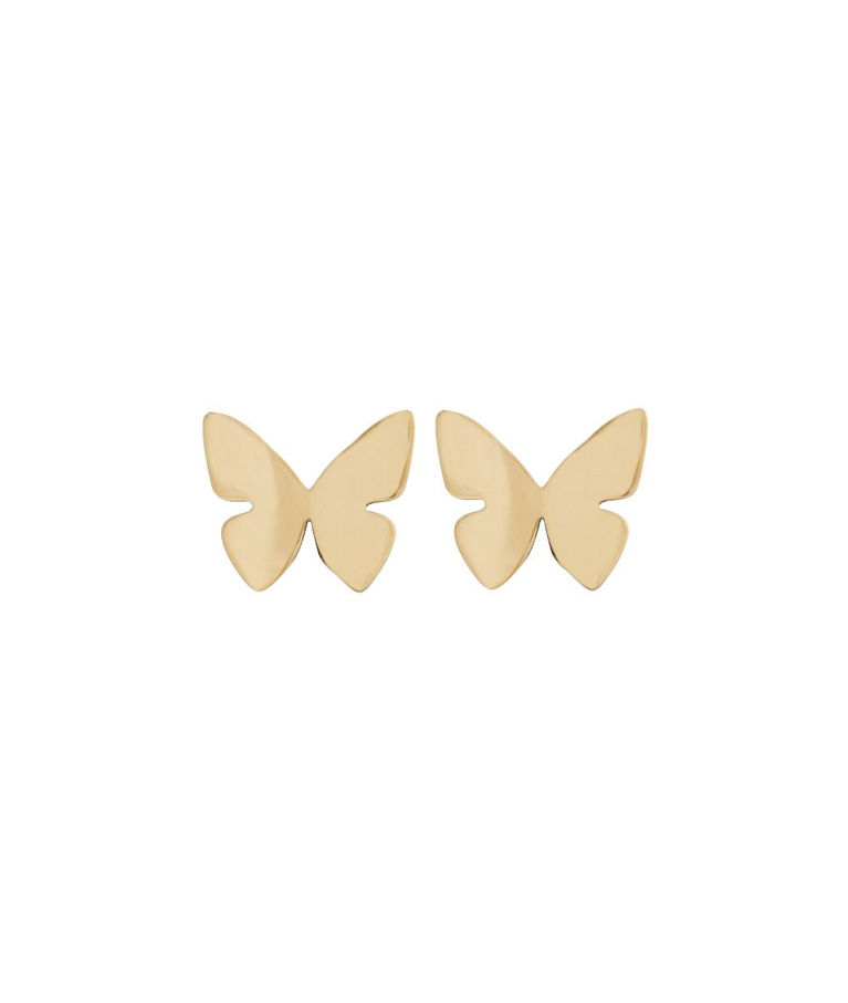 Stålörhänge Papillon stud gold SU21