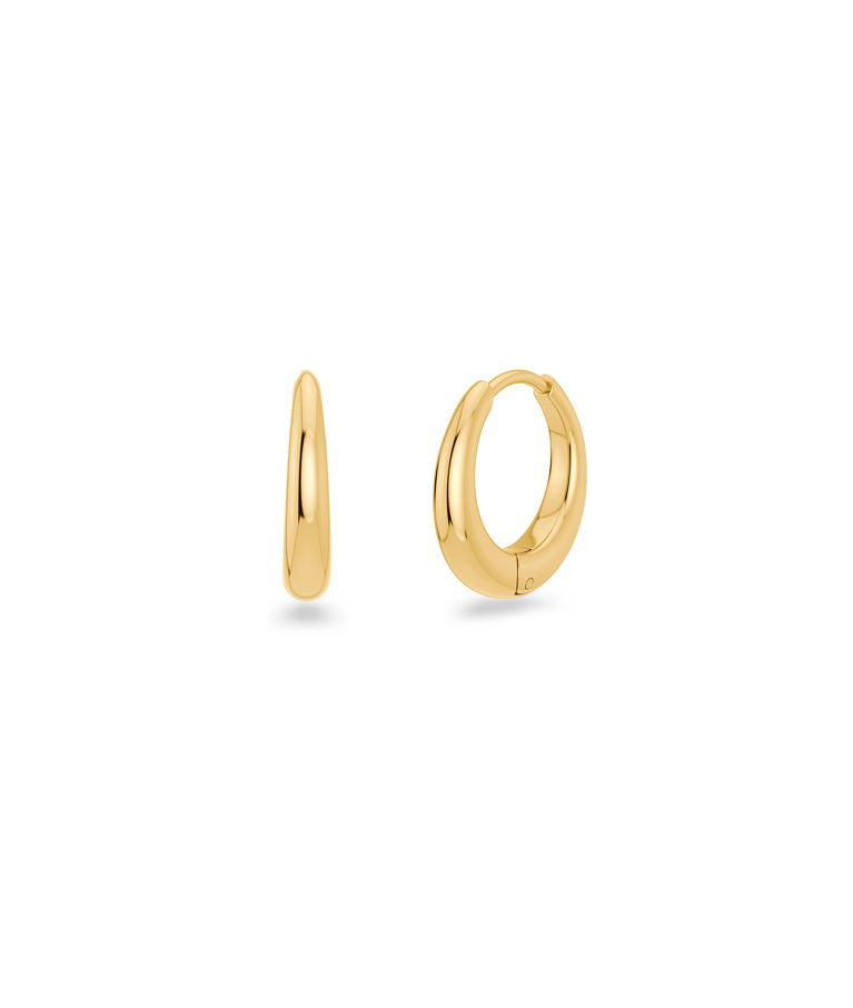 Stålörhänge Charmentity Hoops gold