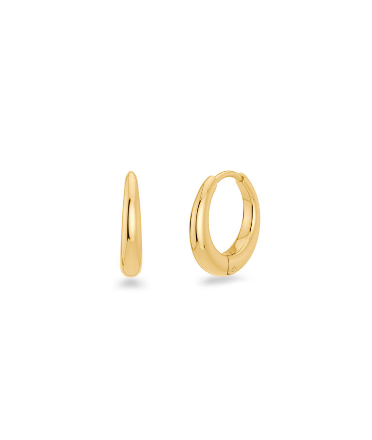 Stålörhänge Charmentity Hoops gold