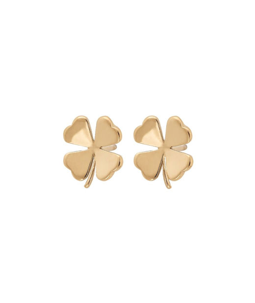 Stålörhänge Lucky studs gold