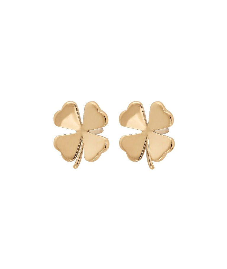Stålörhänge Lucky studs gold