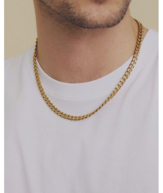 Stålhalsband Clark Chain 50cm (HERR) gold