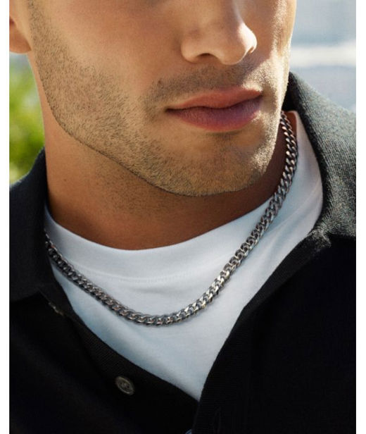 Stålhalsband Clark Chain 50cm (HERR)