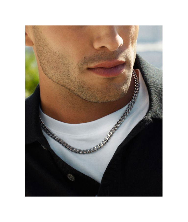 Stålhalsband Clark Chain 50cm (HERR)