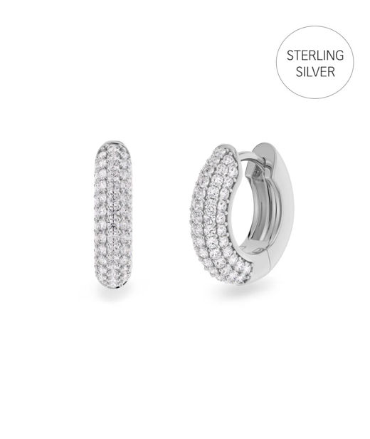 Silverörhängen Luxe Hoops