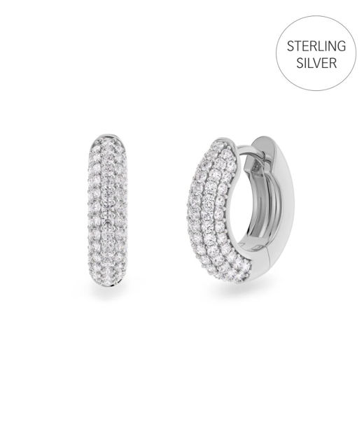 Silverörhängen Luxe Hoops