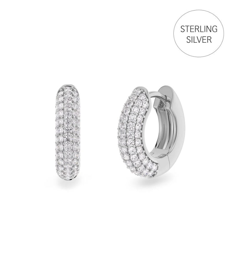 Silverörhängen Luxe Hoops