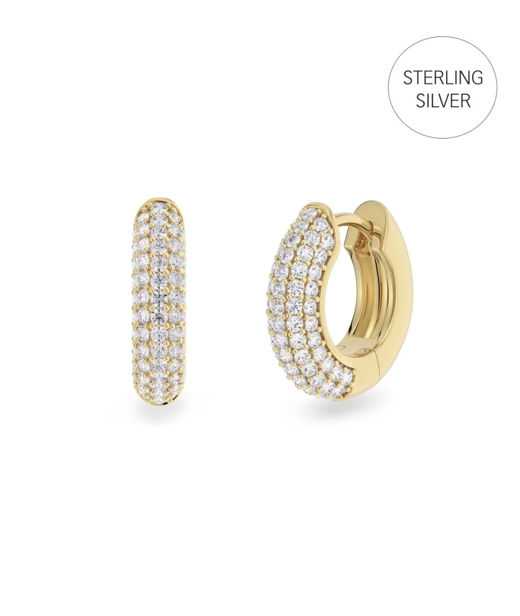 Silverörhängen Luxe Hoops fg