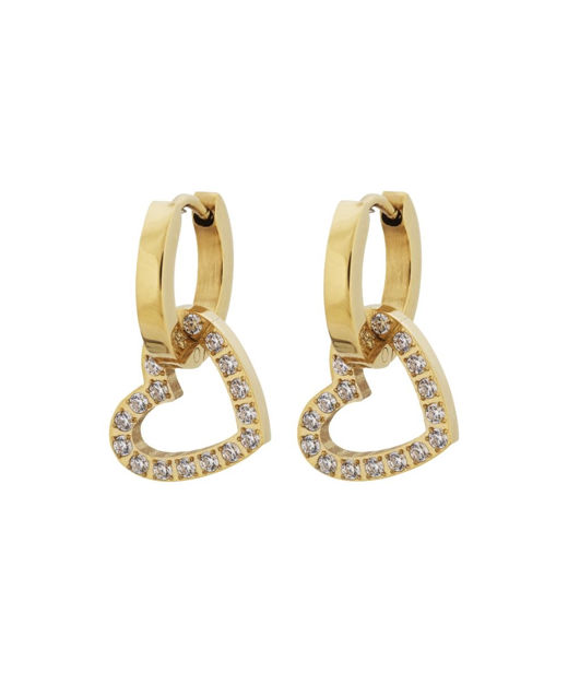 Stålörhänge Eternal Heart Gold AU23
