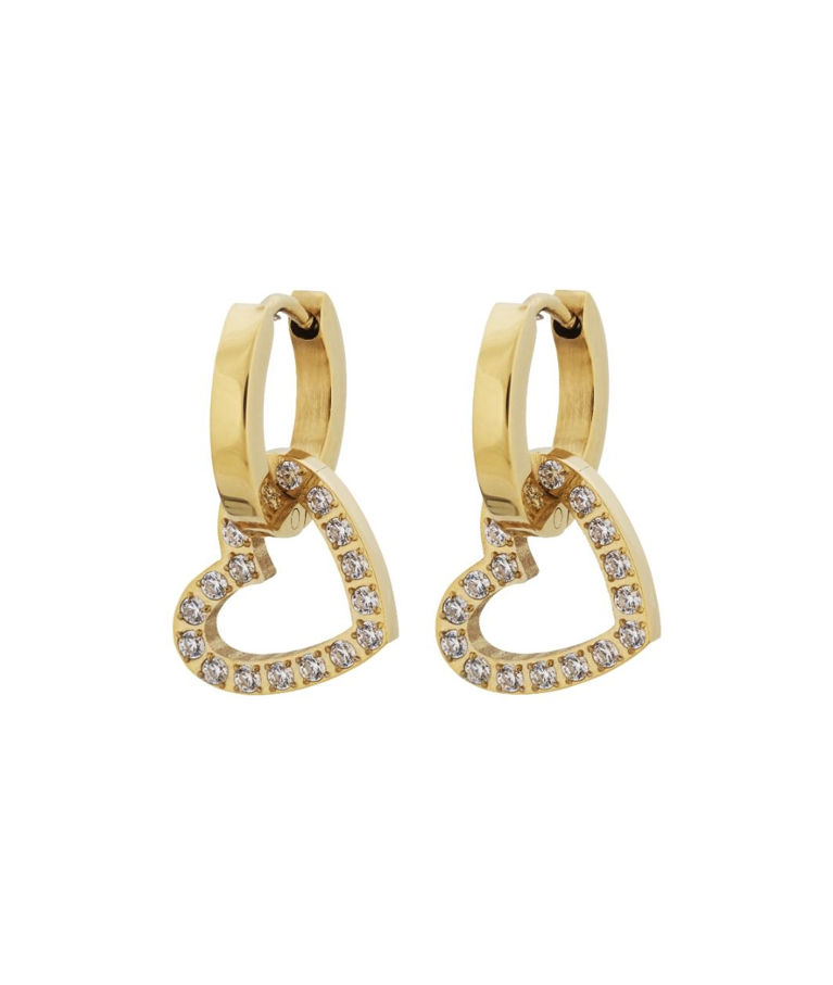 Stålörhänge Eternal Heart Gold AU23