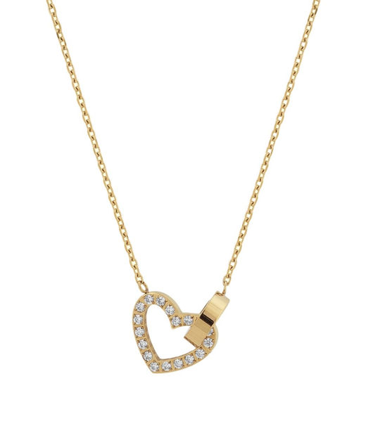 Stålhalsband Eternal Heart Gold AU23