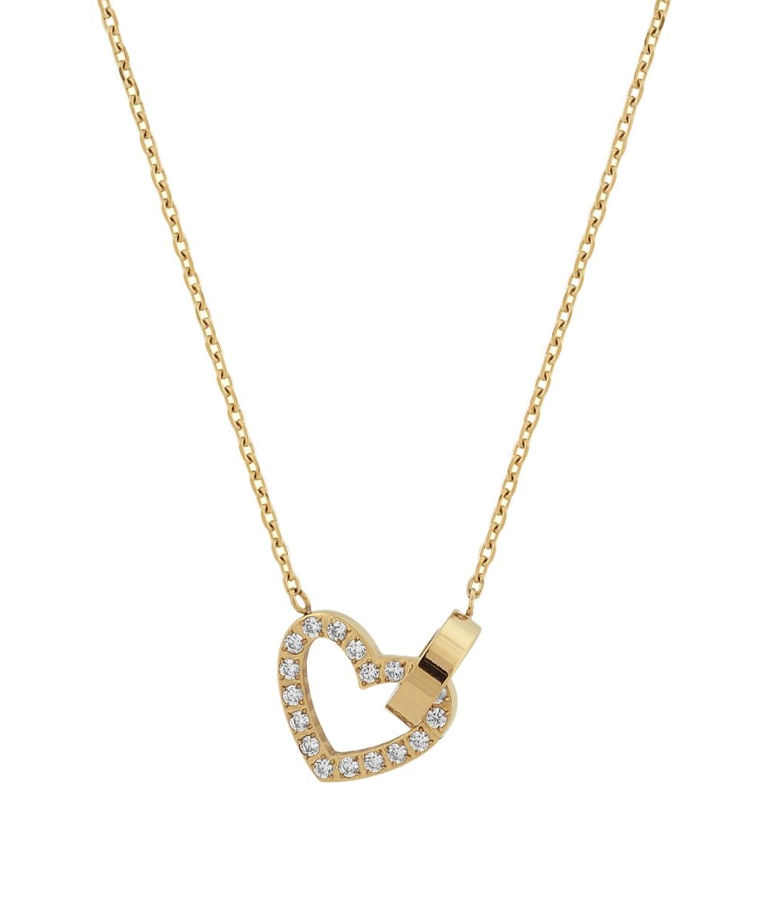 Stålhalsband Eternal Heart Gold AU23