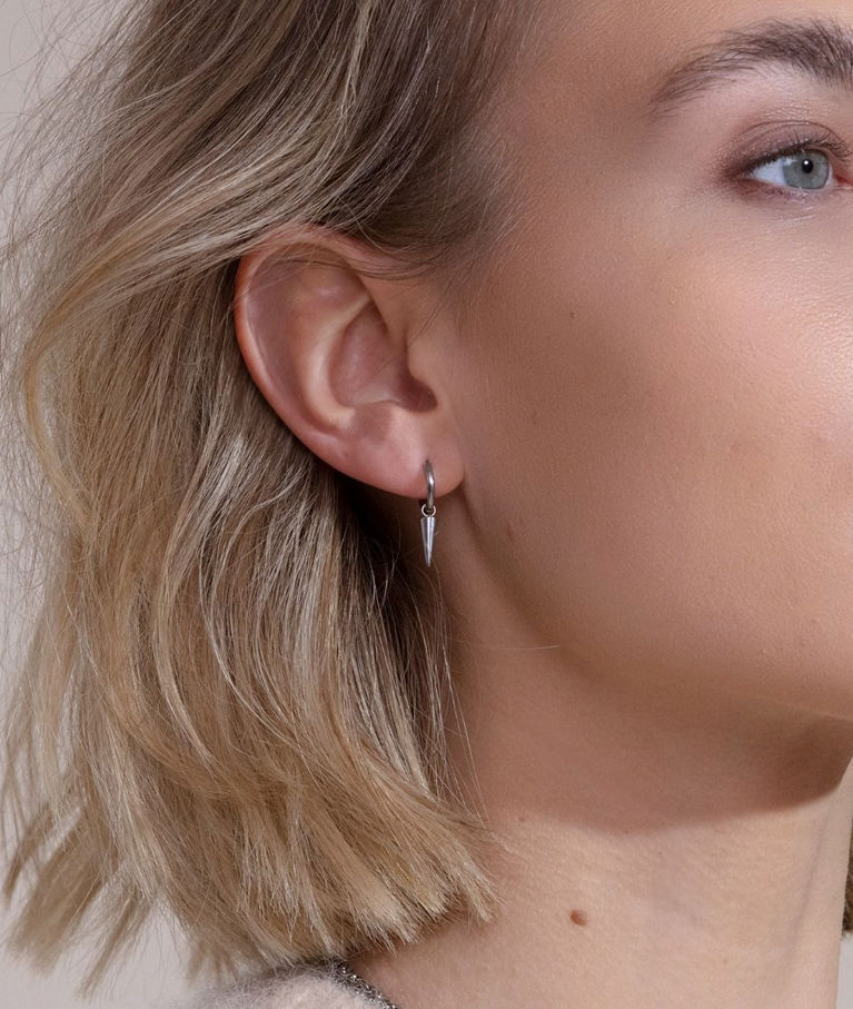 Stålörhänge Peak Hoops Mini