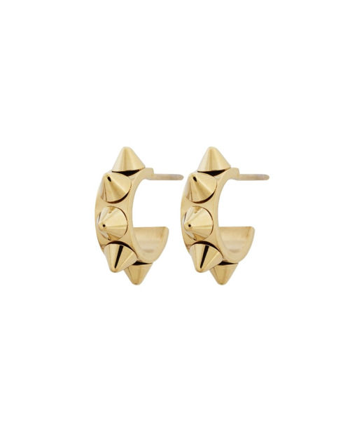Stålörhänge Peak Creoles Mini gold