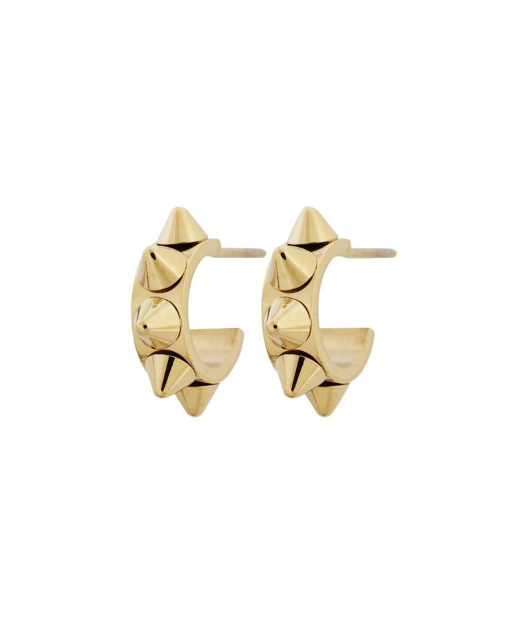 Stålörhänge Peak Creoles Mini gold