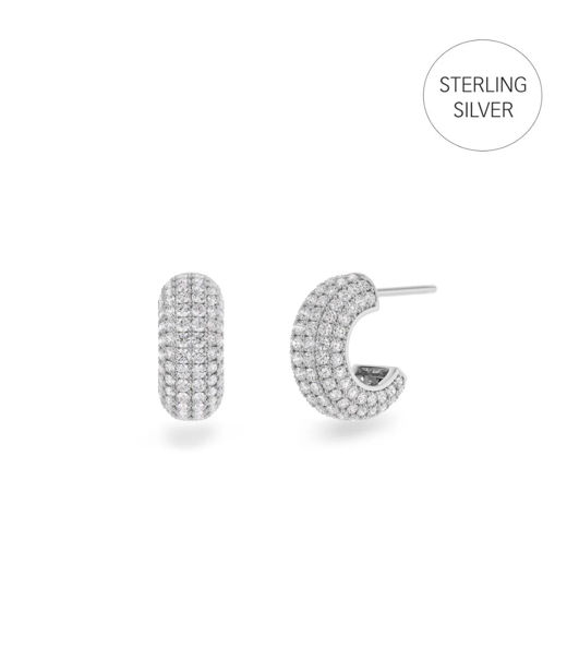 Silverörhängen Luxe Creols