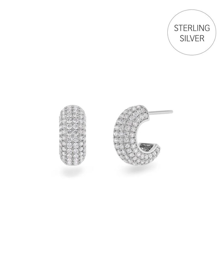 Silverörhängen Luxe Creols