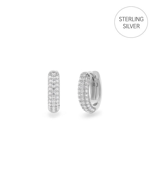 Silverörhängen Luxe Hoops Mini