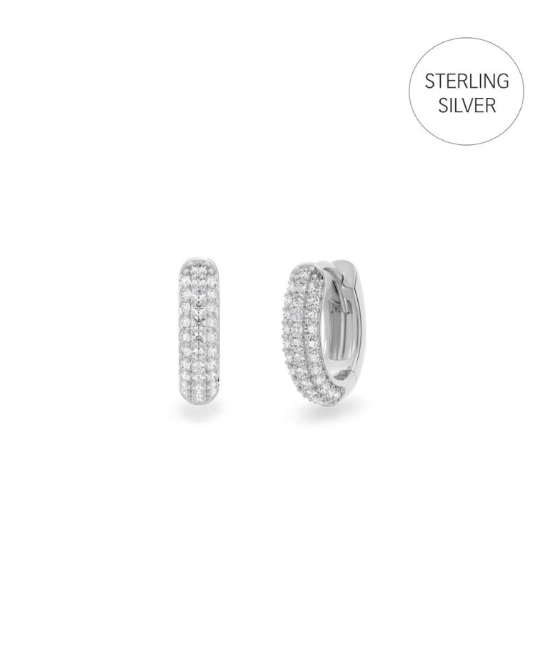 Silverörhängen Luxe Hoops Mini