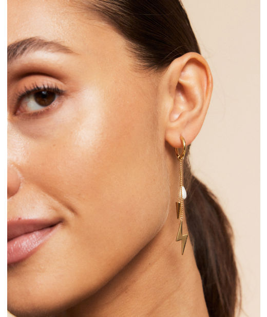 Stålörhänge Peak Hoops Multi gold