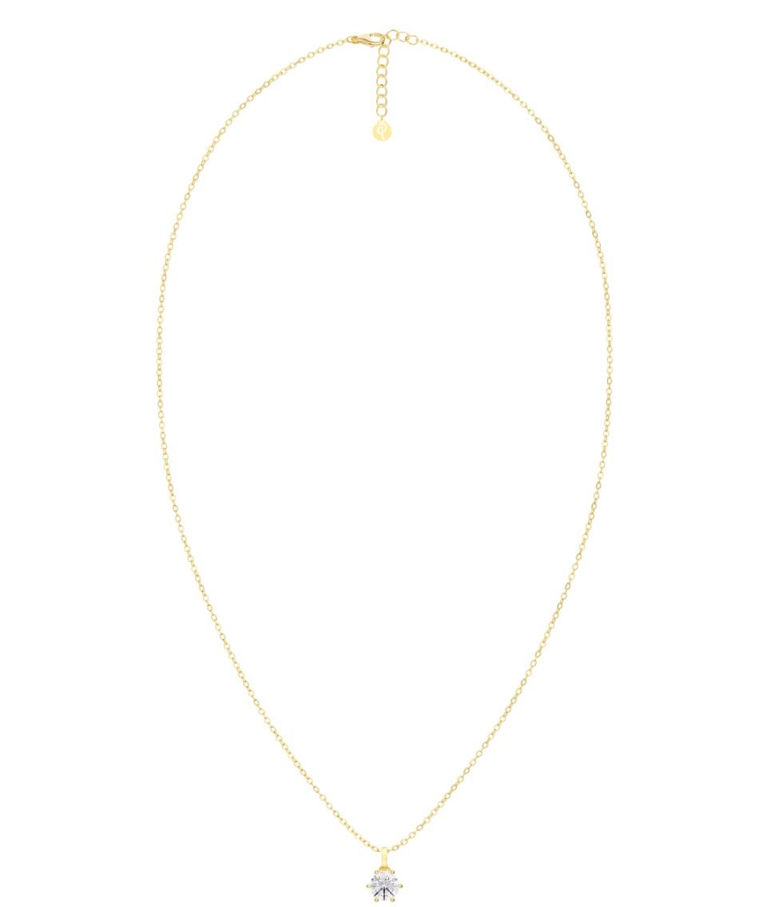 Stålhalsband Crown gold