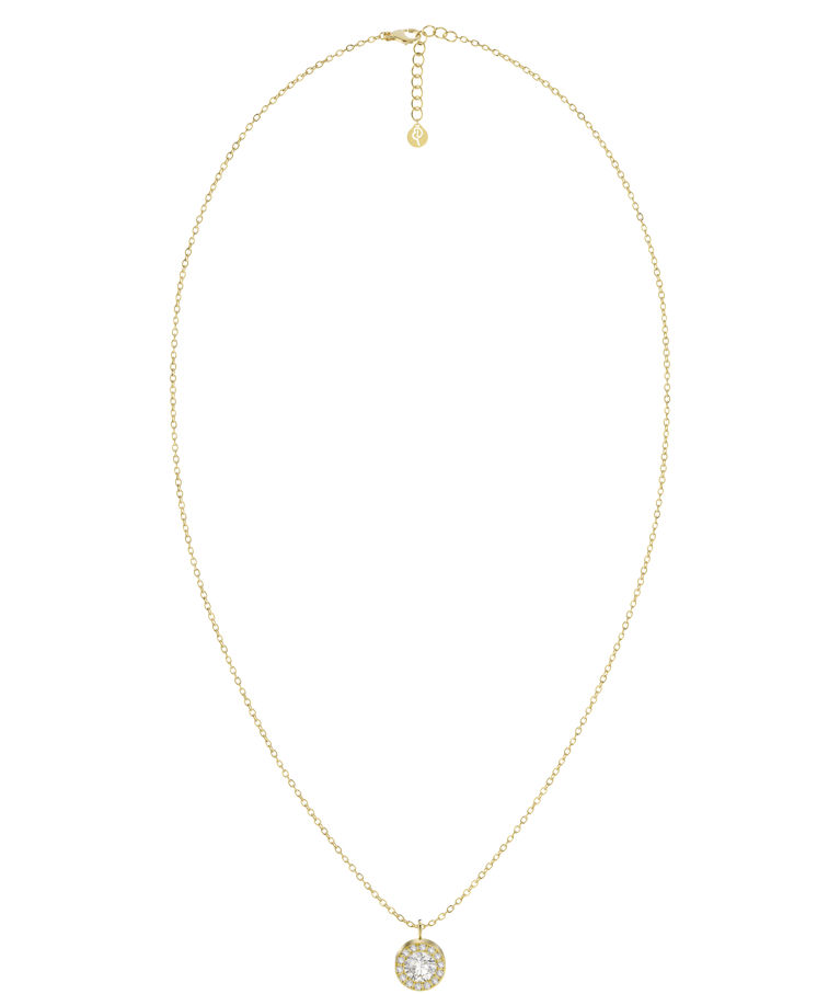 Stålhalsband Thassos L Gold