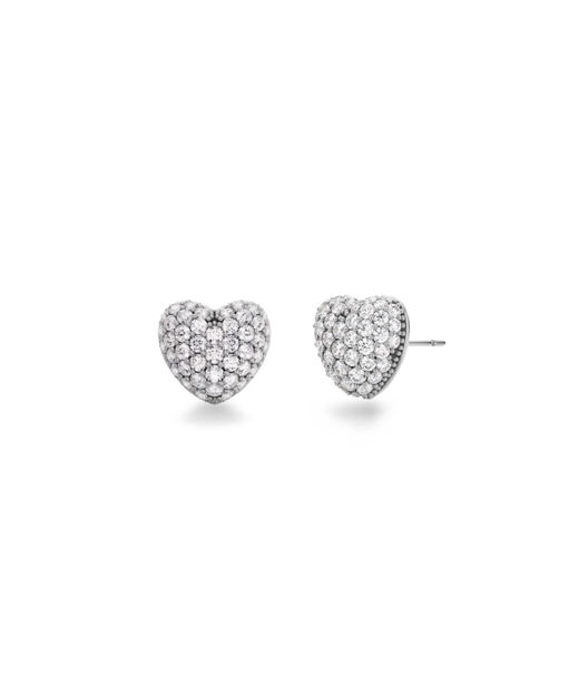 Silverörhängen Heart Stud Sparkle