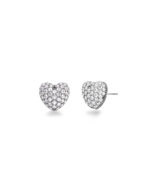Silverörhängen Heart Stud Sparkle