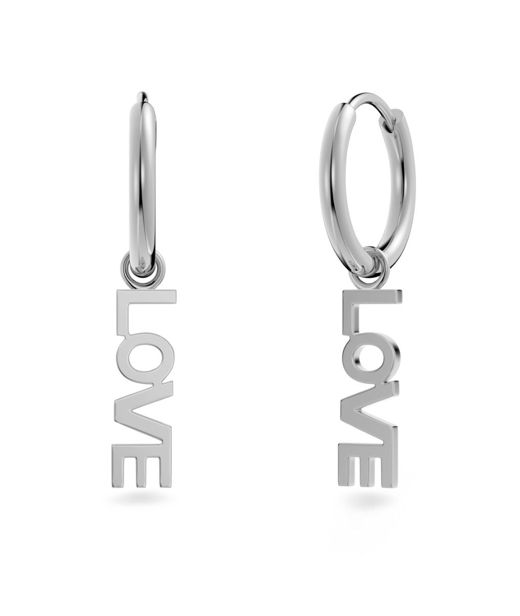Stålörhängen Love Hoops