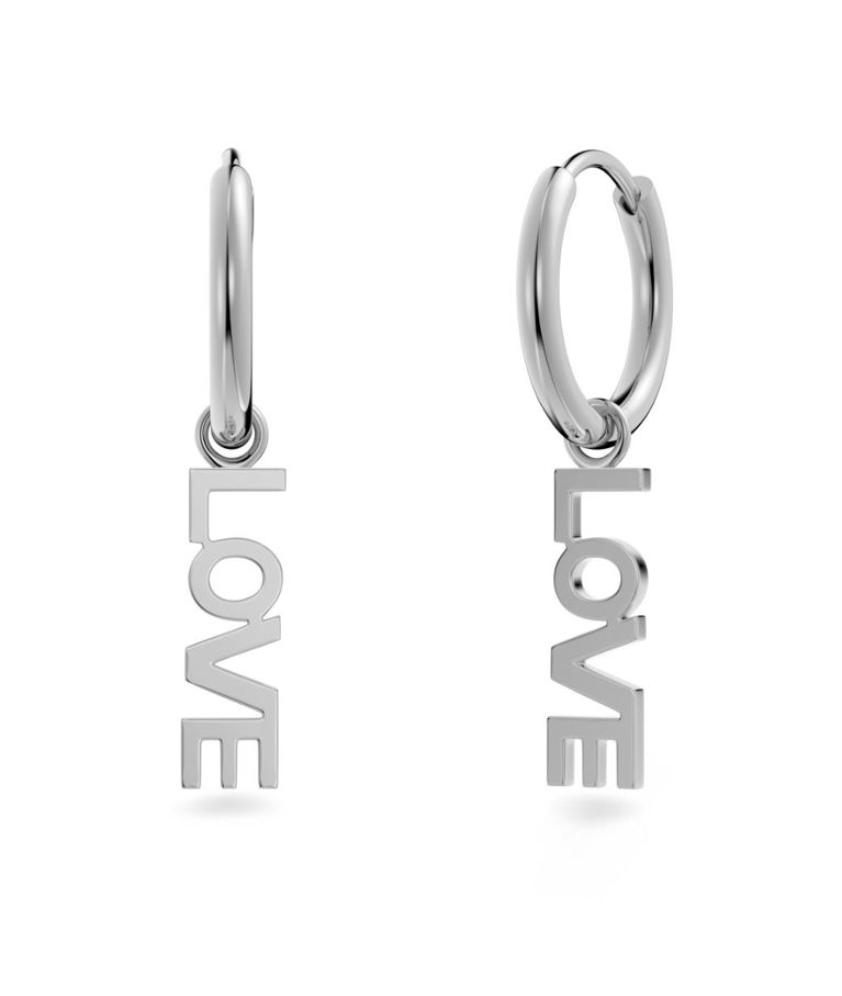 Stålörhängen Love Hoops