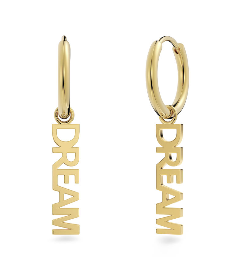 Stålörhängen Dream Hoops gold