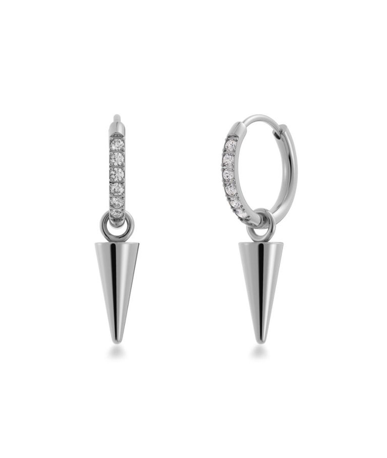 Stålörhängen Peak Hoops Mini Sparkle