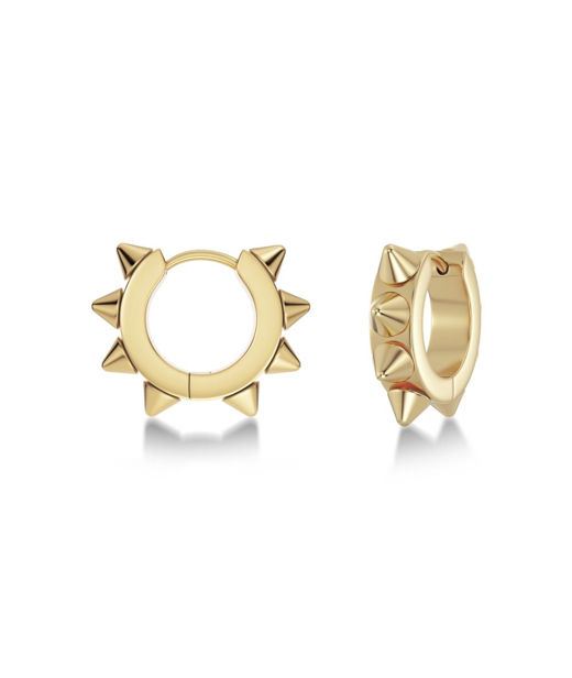 Stålörhänge Peak Hoops Icon M gold