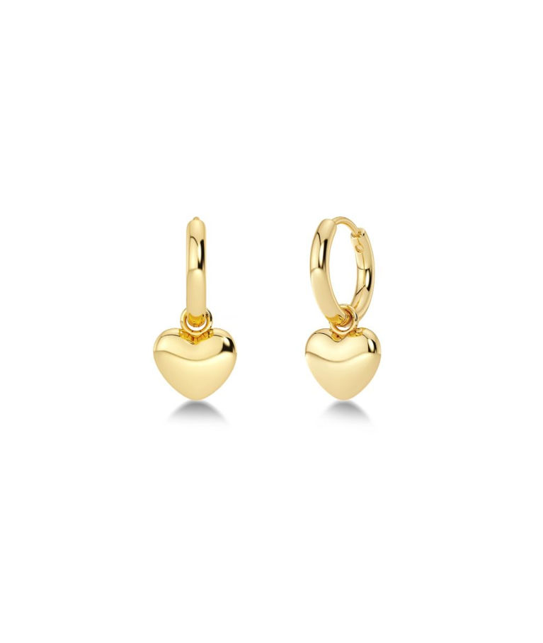 Stålörhänge Barley Hoops gold