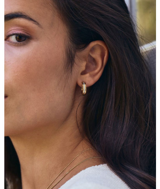 Stålörhänge Josefin Hoops gold