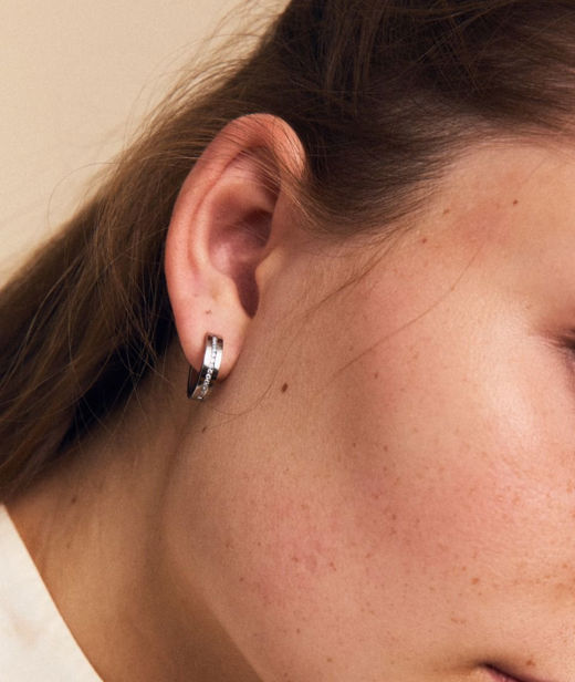 Stålörhänge Josefin Hoops