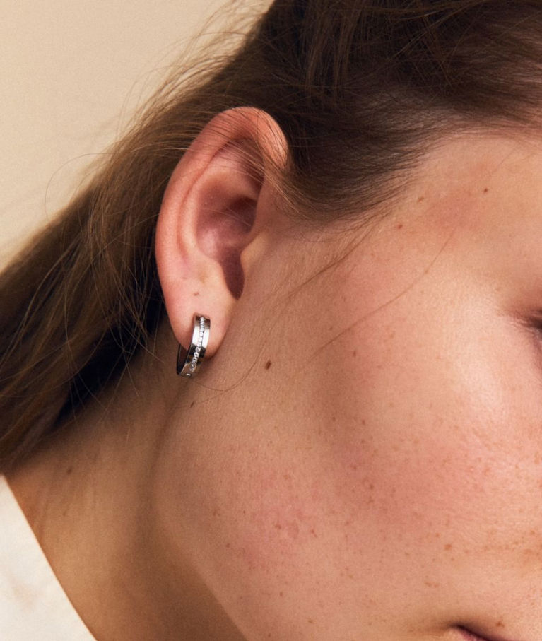 Stålörhänge Josefin Hoops