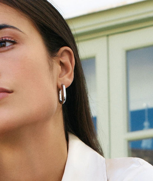 Stålörhänge Modernist Hoops L
