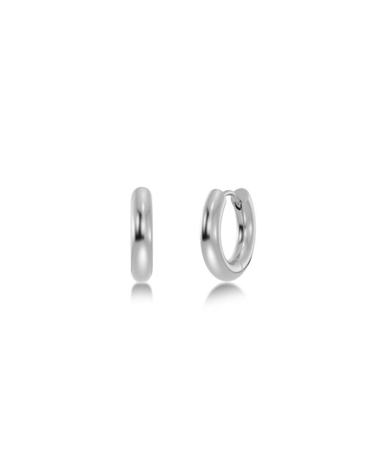 Stålörhänge Chunky Hoops S
