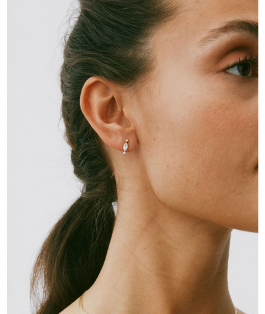 Stålörhänge Trinny Studs gold