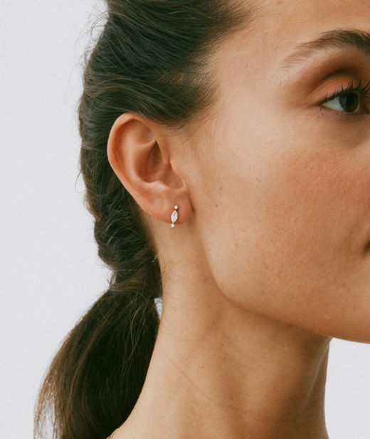Stålörhänge Trinny Studs gold