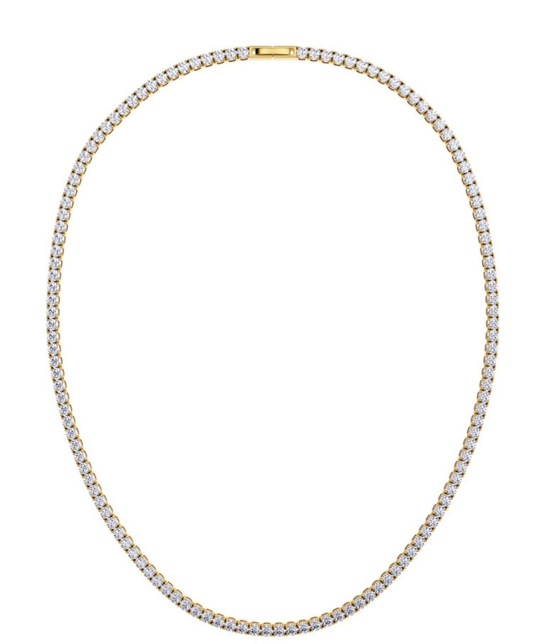Stålhalsband Tennis gold