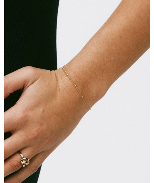 Stålarmband Beaded Chain Gold